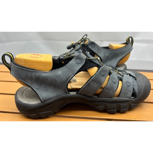 Keen Newport H2 Sandals Women's 10.5 Navy Leather Waterproof Hiking Casual Shoes - Picture 8 of 11